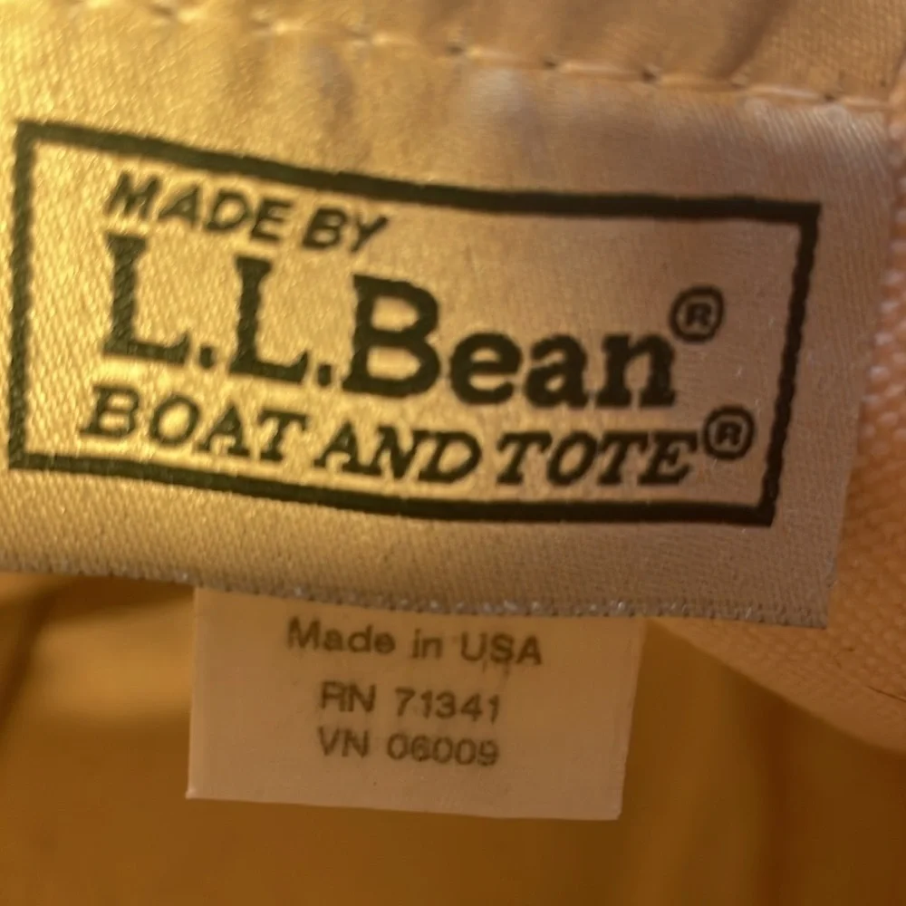 LL Bean 100 Years Anniversary Mini Boat and Tote Bag Red Canvas USA